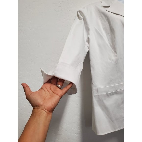 Linea Louis Dell'Olio Jacket Blazer Size XL White Gold Accents Buttons and Chain - Picture 5 of 8